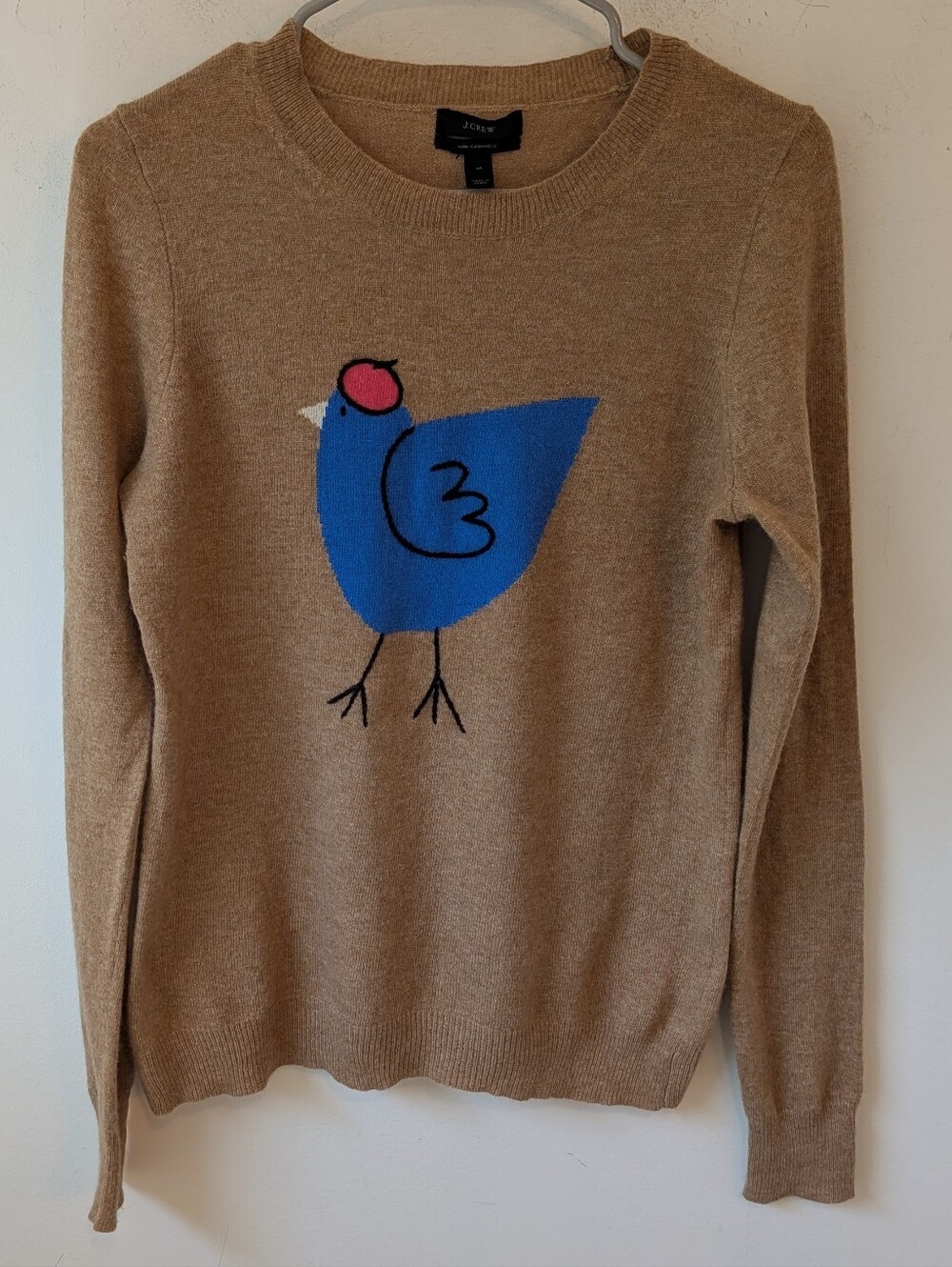 J. Crew Women's French Hen Cashmere Crewneck Sweater Medium - Picture 2 of 6